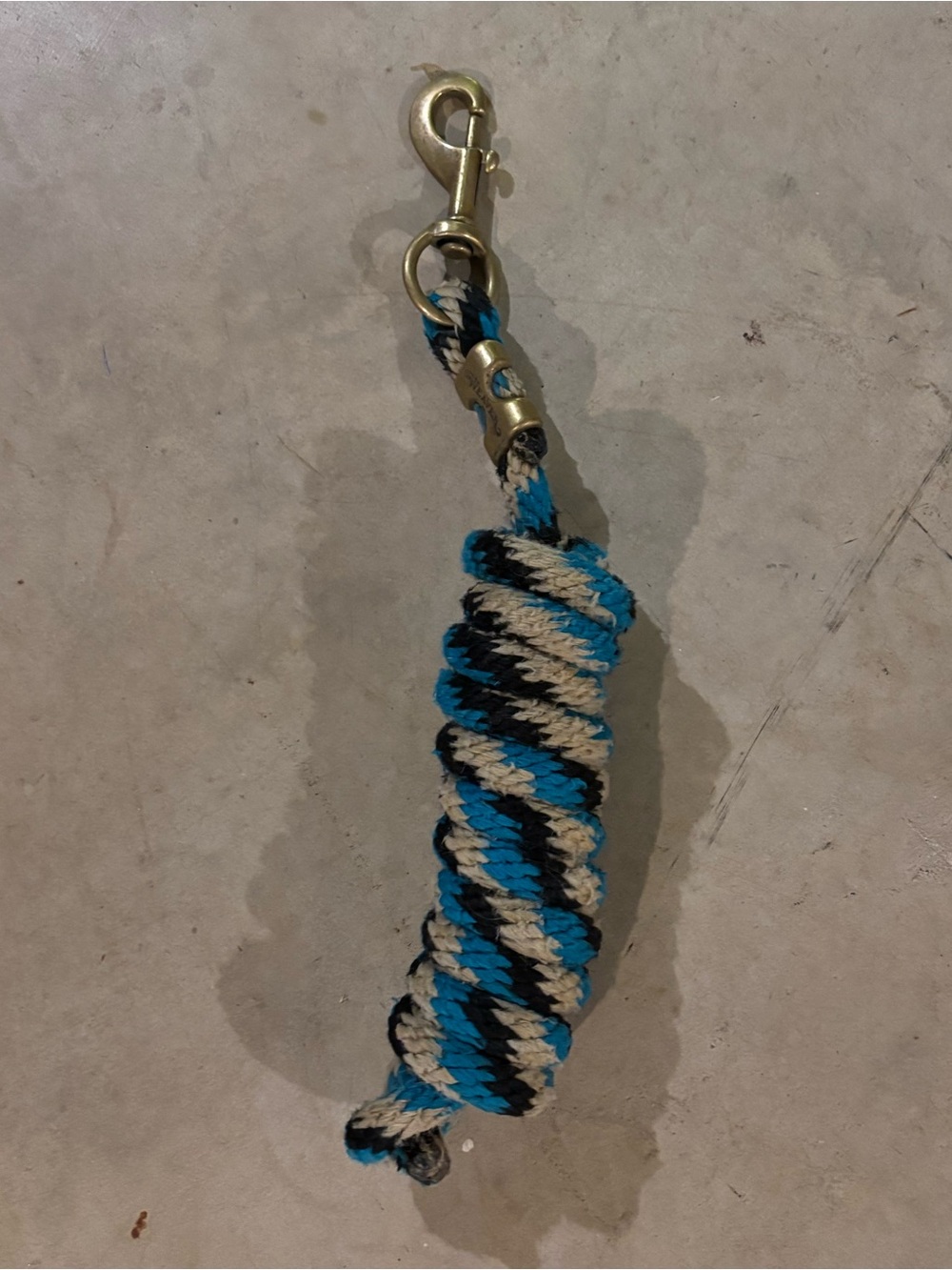Weaver 10’ Lead Rope - Black/Tan/Turquoise
